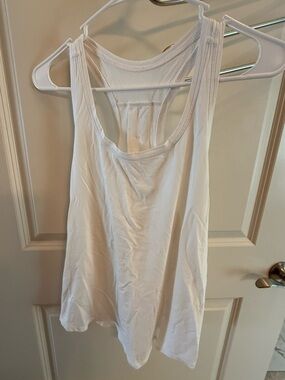 lululemon athletica White Racerback Tank - Lightweight Performance